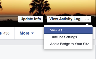 Click View As option 
