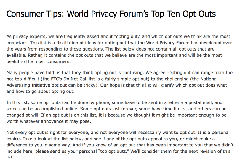 Top Ten Opt Out screen shot 